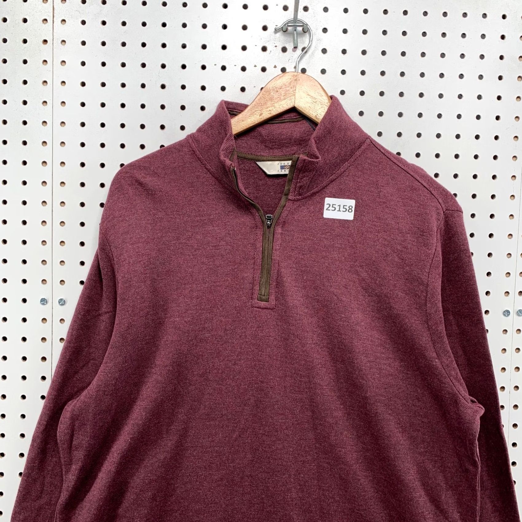 Joseph Abboud Joseph Abboud Mens Sweater 1/4 Zip Pullover Red Long Sleeve Knit Mock Neck L Adult Large Size US L / EU 52-54 / 3 - 5 Thumbnail