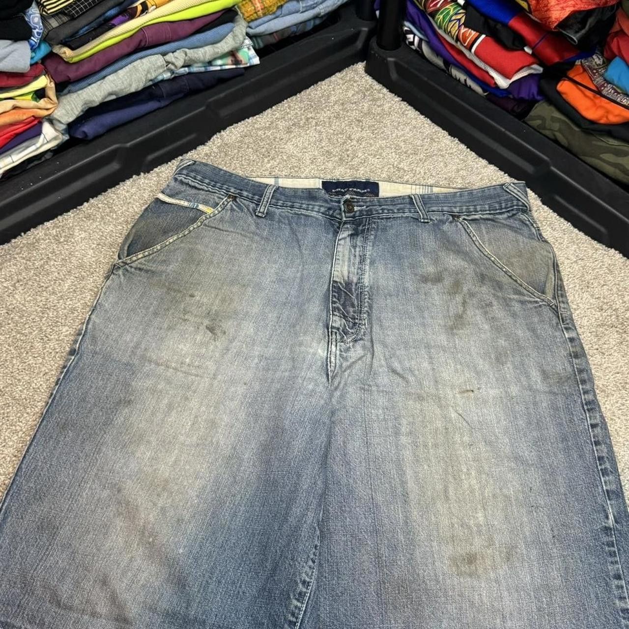 Phat Farm × Vintage VTG Y2K Phat Farm Distressed Embroidered Jorts Size US 40 / EU 56 - 2 Thumbnail
