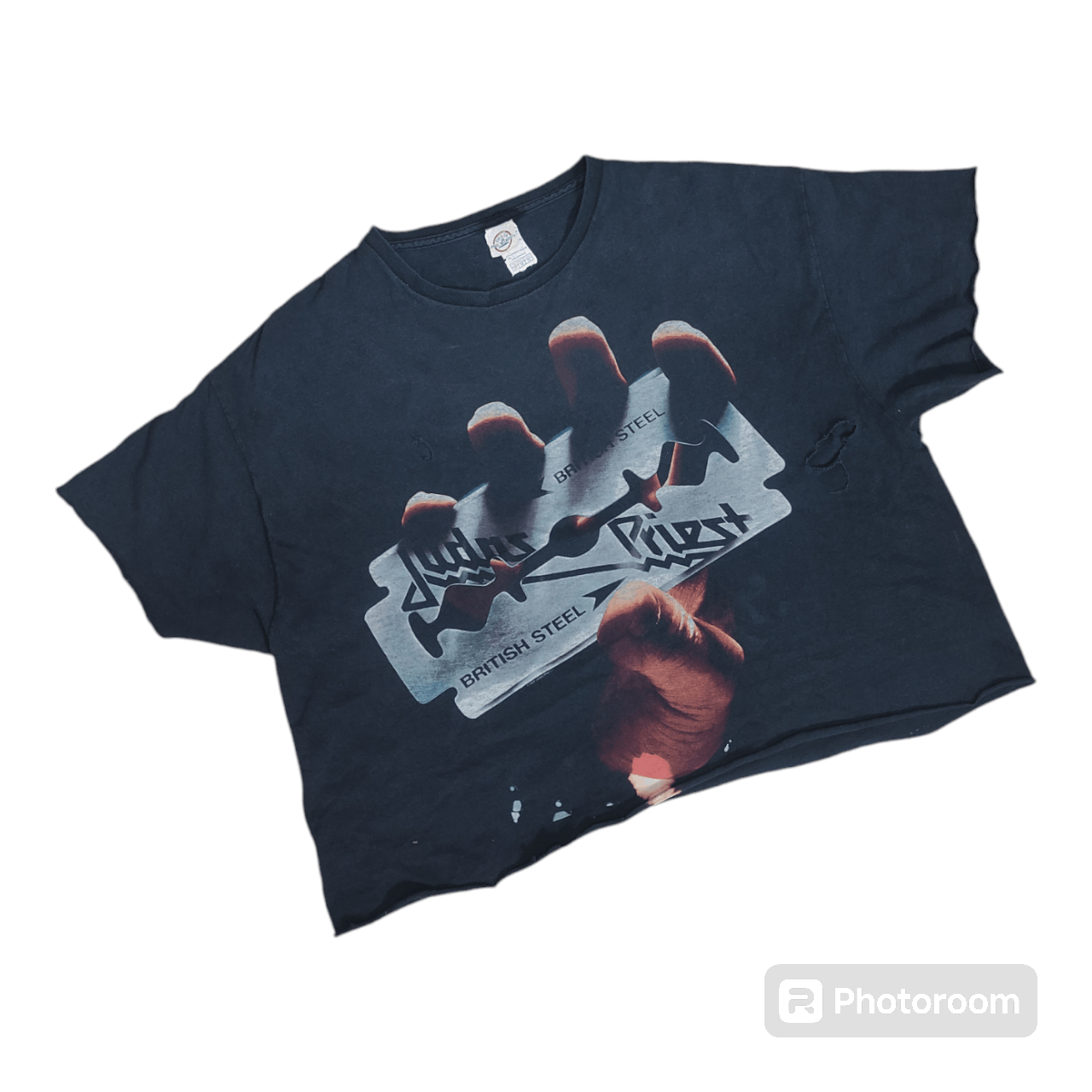 Band Tees × Delta × Judas Priest JUDAS PRIEST 2009 CUSTOM DISTRESSED CROP TOP Size US XL / EU 56 / 4 - 2 Thumbnail