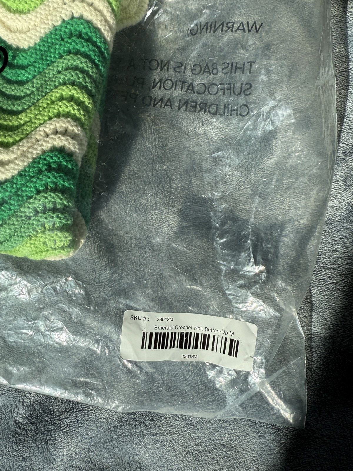 YITAI Yitai Emerald Crotchet Knit Button Up Size US M / EU 48-50 / 2 - 8 Thumbnail