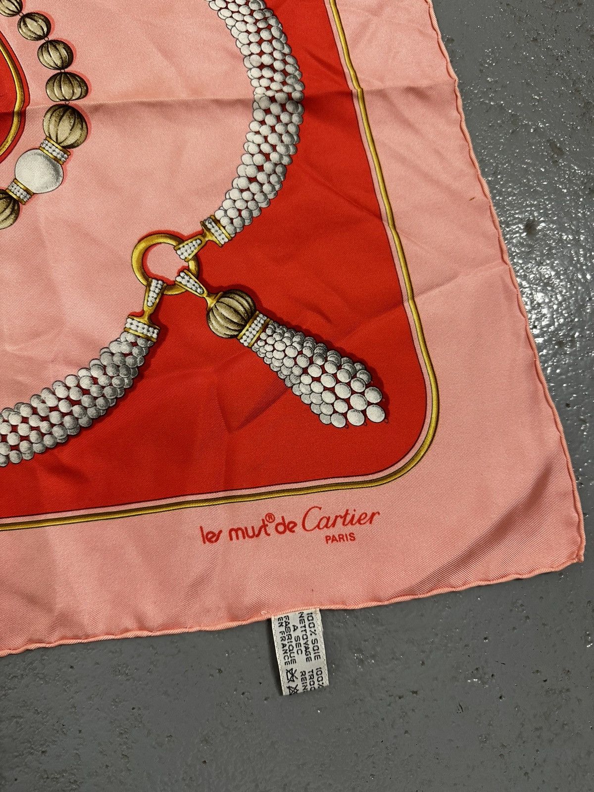Cartier Must De Cartier Silk Scarf Size ONE SIZE - 7 Thumbnail