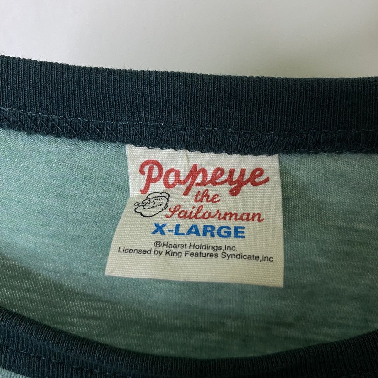 Vintage Y2K Popeye The Sailorman Cartoon Collaboration Ringer Tshirt Size US L / EU 52-54 / 3 - 3 Thumbnail
