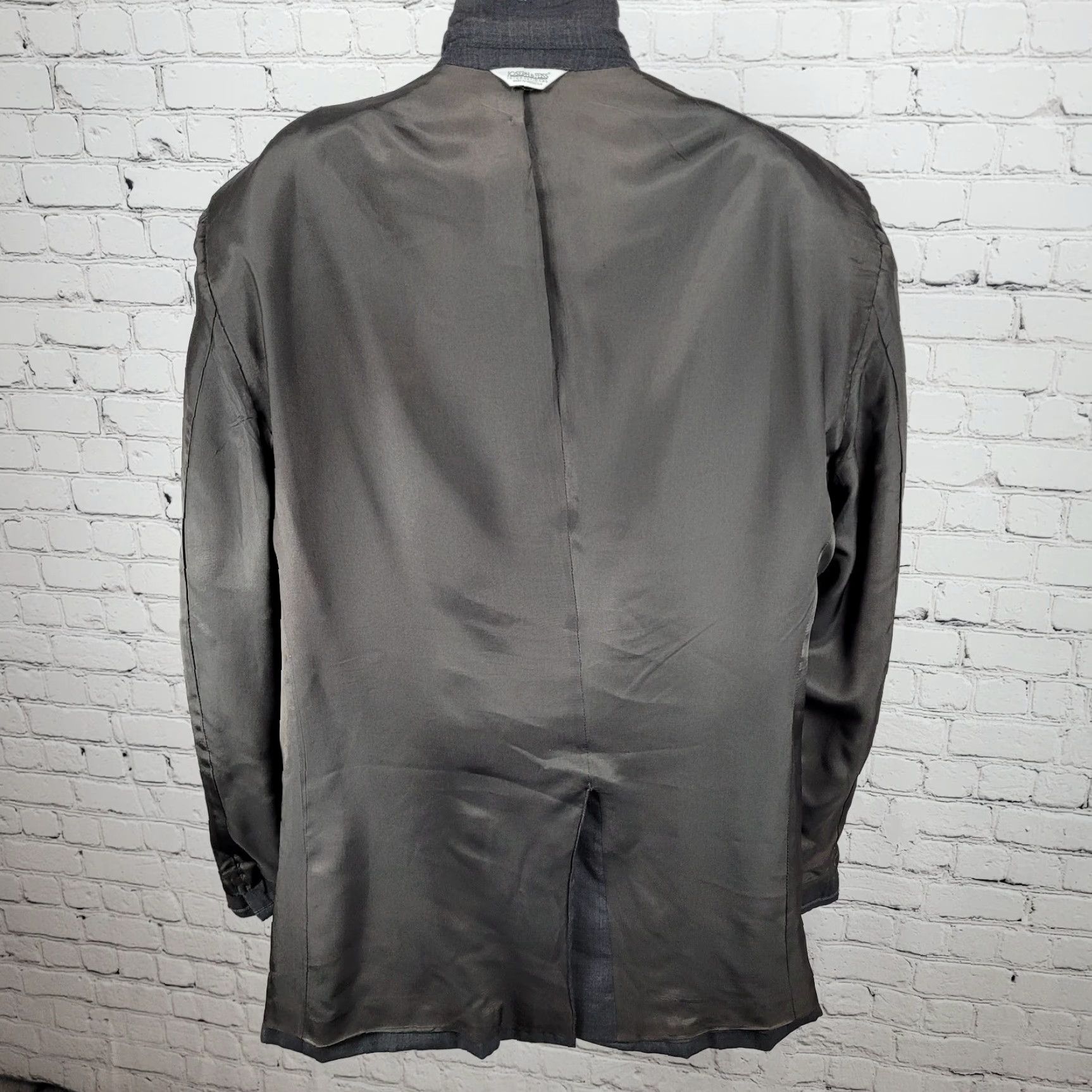 Joseph VINTAGE Joseph & Feiss Men's Wool Sport Coat Blazer Size 48 Regular Gray Classic 2-Piece Size 48R - 6 Thumbnail