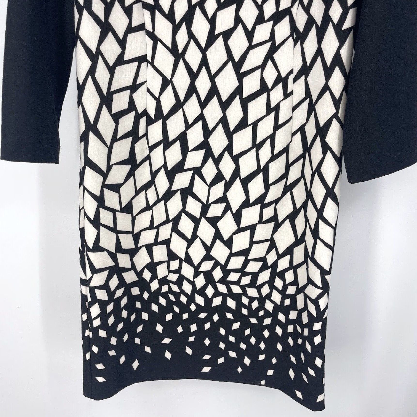 Vintage Chicos Dress Womens XS Black And White Geometric Wiggle Quiet Luxury Core 0.5 Size XS / US 0-2 / IT 36-38 - 3 Thumbnail