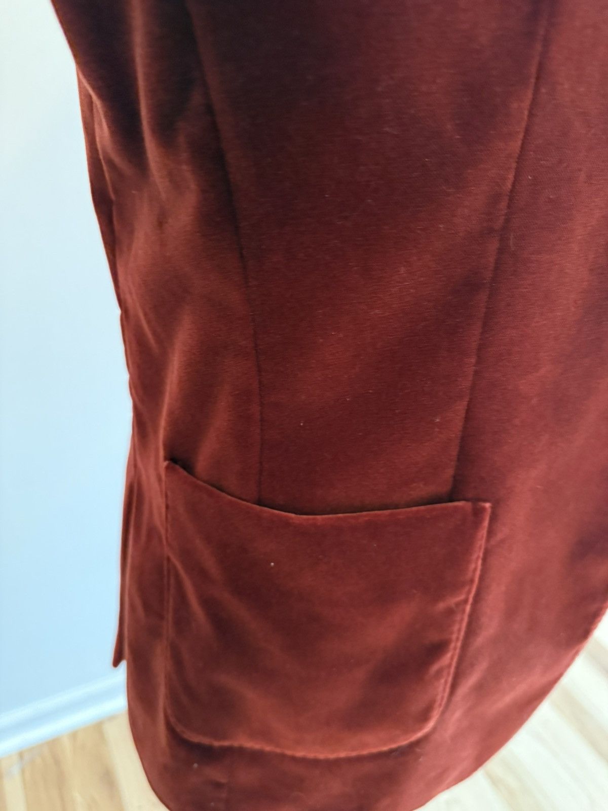 Reiss Reiss Velvet Burgundy Formal Jacket Blaser Size 40R - 5 Thumbnail