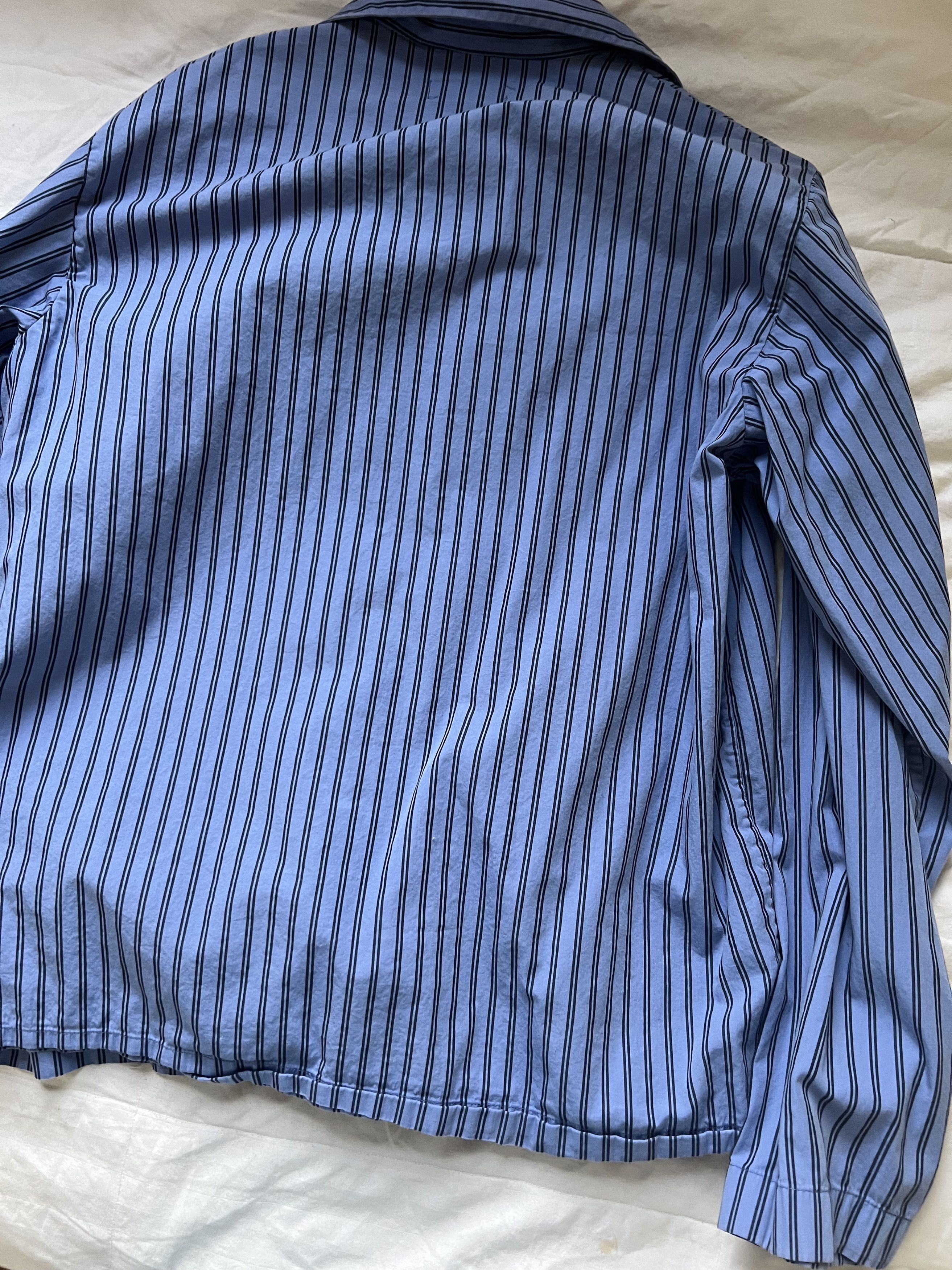 Tekla TEKLA Cotton Boro Stripe Poplin LS button down pajama shirt Size M / US 6-8 / IT 42-44 - 7 Thumbnail