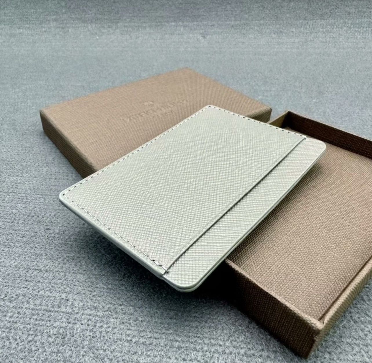 Patek Philippe Patek Philippe Gray Leather Card Holder PP limited wallet Size ONE SIZE - 6 Thumbnail