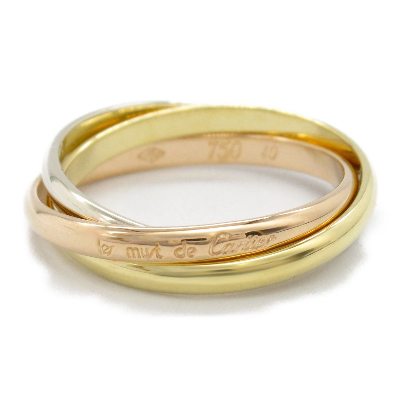 Cartier Cartier Trinity Ring K18 (Yellow Gold) K18Wg (White (Pink Gold Size ONE SIZE - 1 Thumbnail