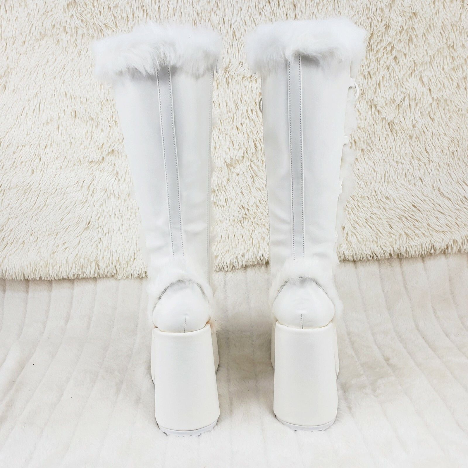 Other DEMONIA Camel 311 Stacked White Mammoth Platform Goth Punk K Size US 9 / IT 39 - 5 Thumbnail