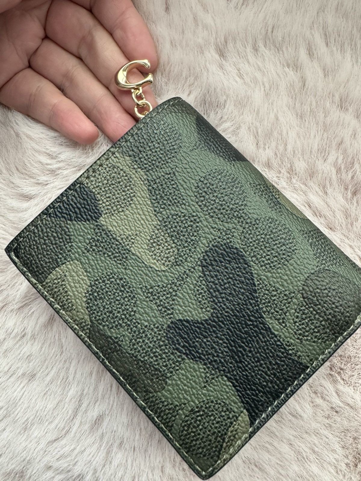 Coach Coach Snap Wallet In Signature Camo Print Size ONE SIZE - 2 Thumbnail