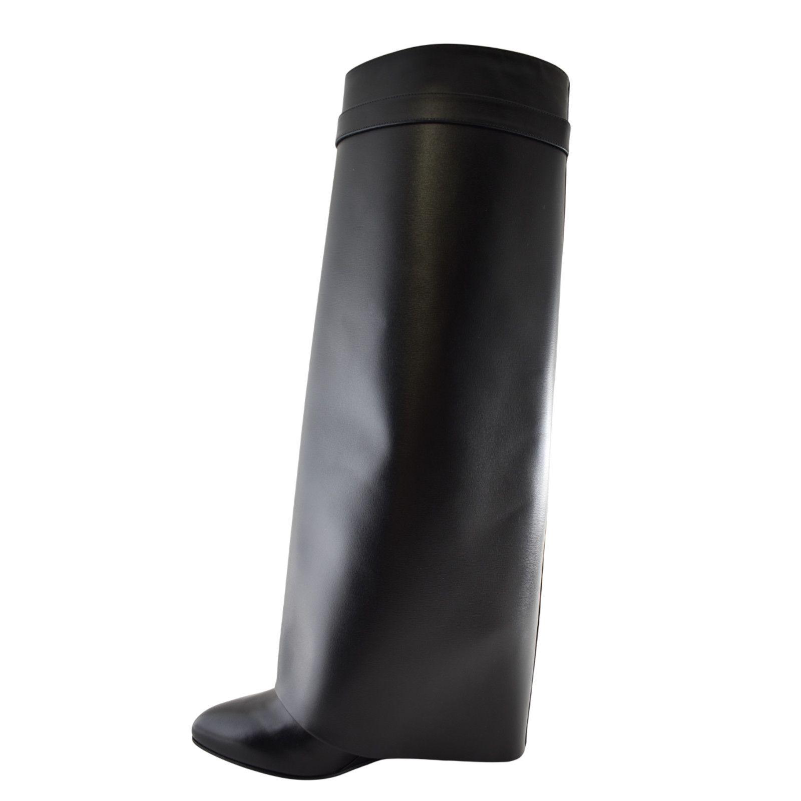 Givenchy Givenchy Shark Lock Pant Black Leather Knee High Boots 42 Size US 12 / IT 42 - 11 Thumbnail