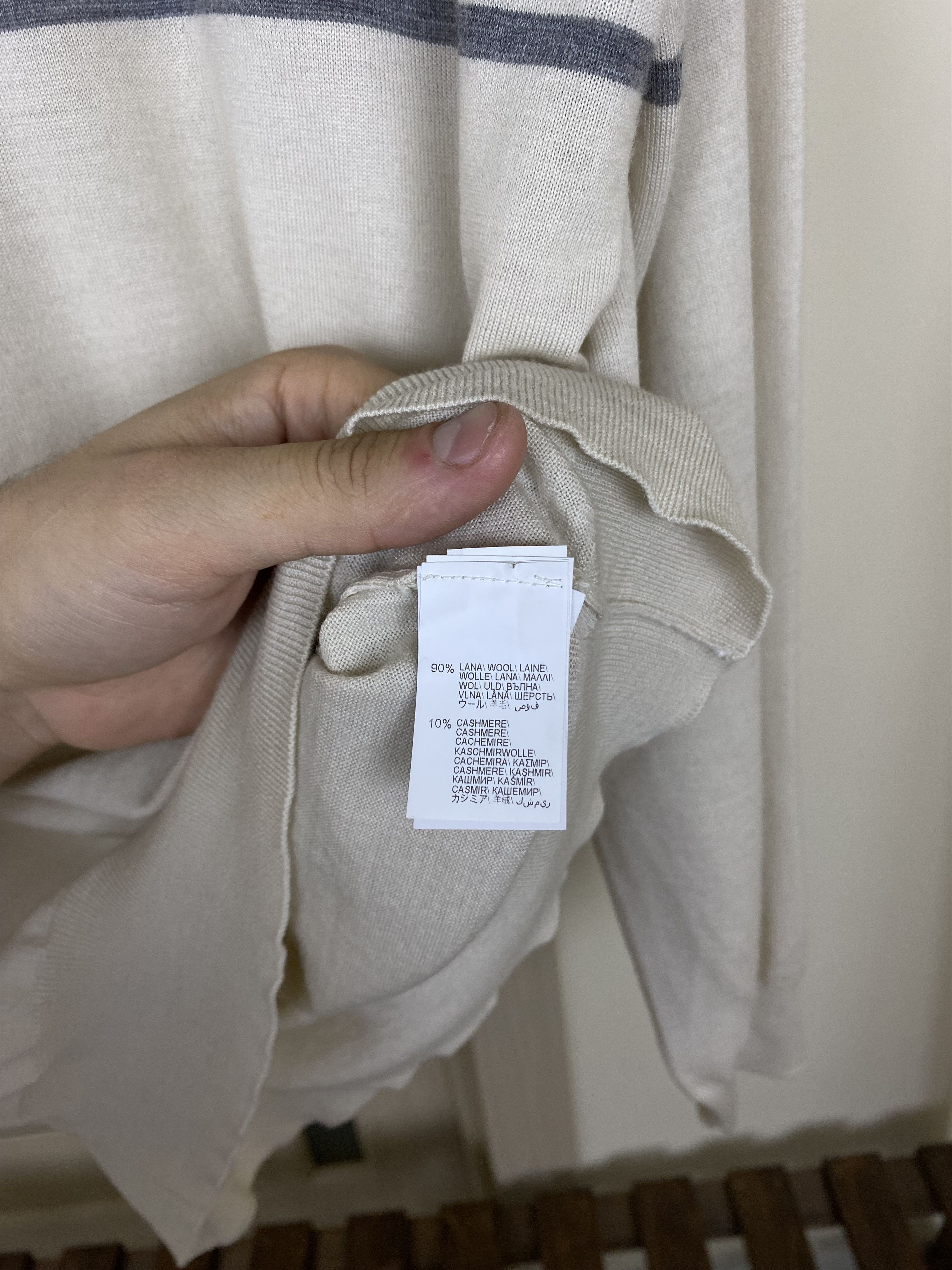 Brunello Cucinelli BRUNELLO CUCINELLI Knit Sweater Cashmere wool Near unused Size US L / EU 52-54 / 3 - 12 Thumbnail