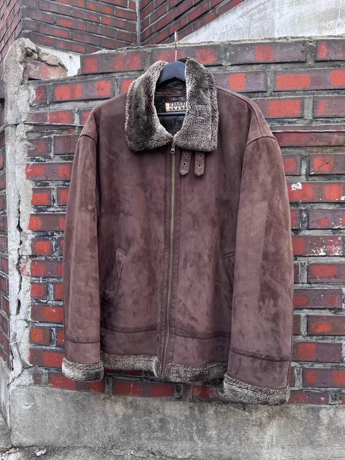 Kansai Yamamoto KANSAI YAMAMOTO Vintage Shearling Strap Coat Camel Size US XXL / EU 58 / 5 - 1 Thumbnail