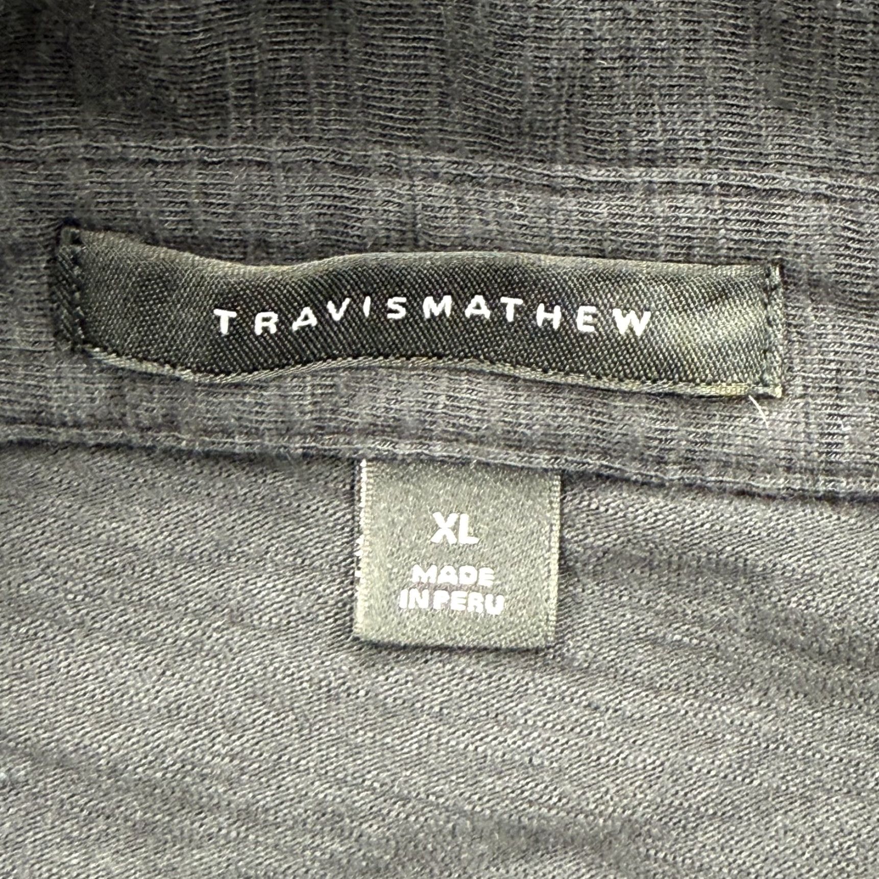 TravisMathew TravisMathew Polo Shirt Mens XL Gray Performance Stretch Pocket Golf Size US XL / EU 56 / 4 - 3 Thumbnail