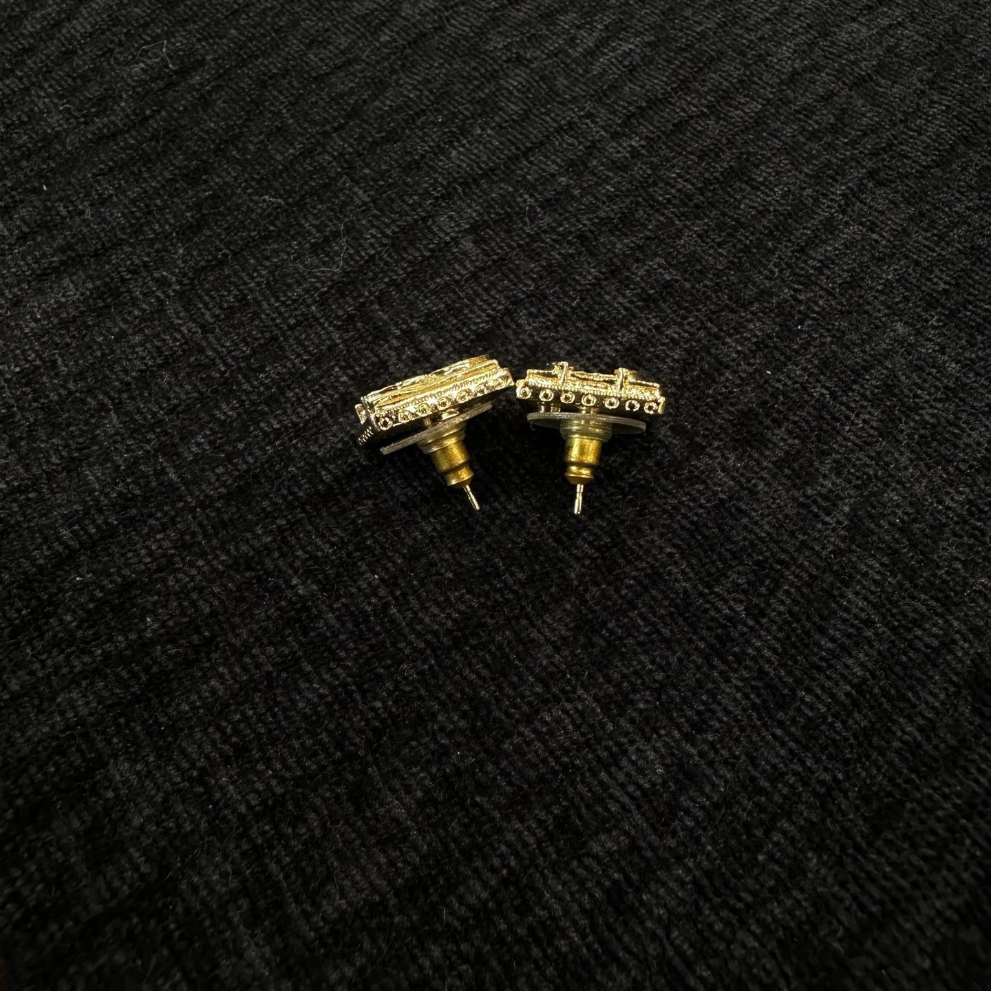 Chanel Chanel apr600 Crystal Logo Stud Earrings Size ONE SIZE - 3 Thumbnail