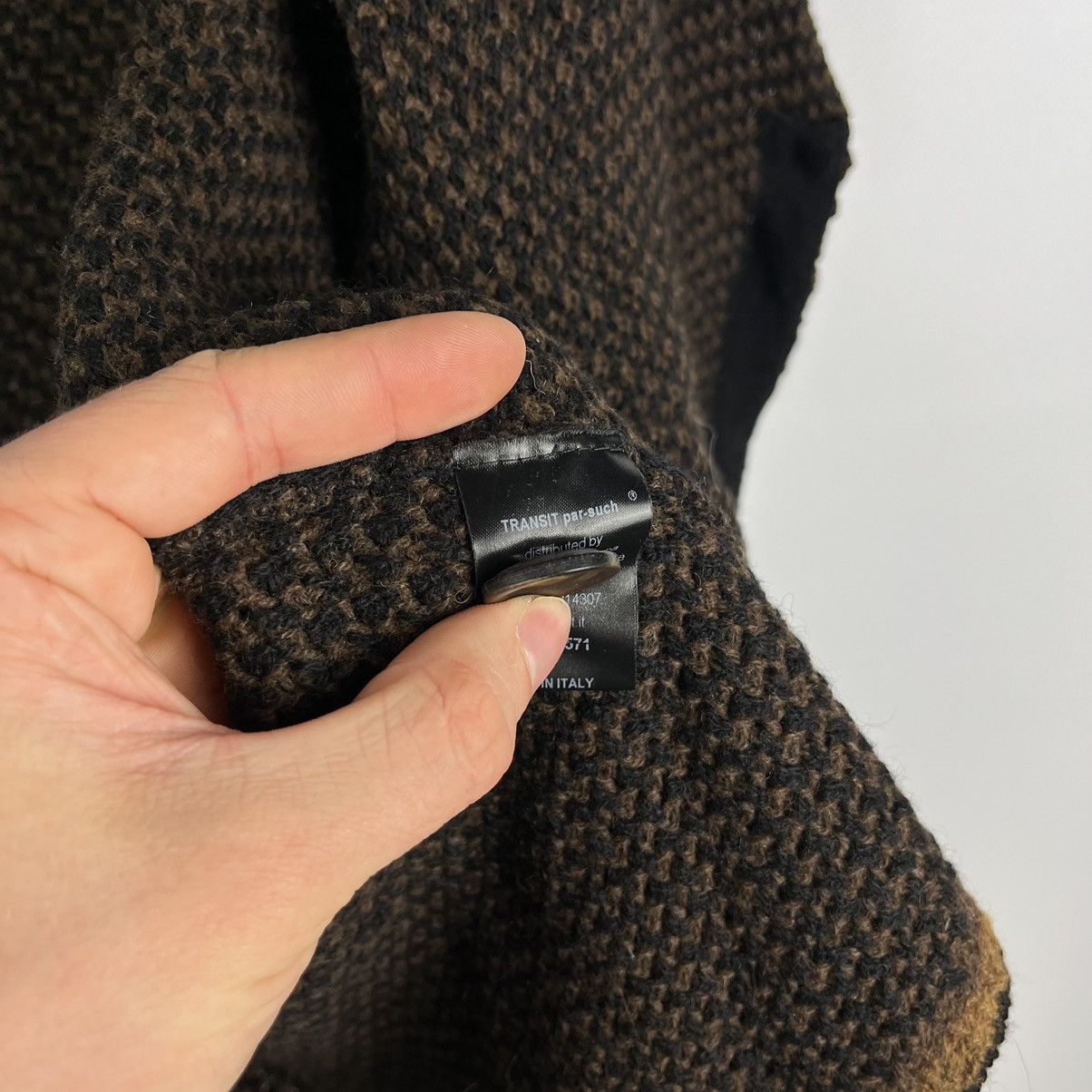 Transit Transit Par Such Knit Cardigan One Size Brown Long Sleeve Size ONE SIZE - 9 Thumbnail