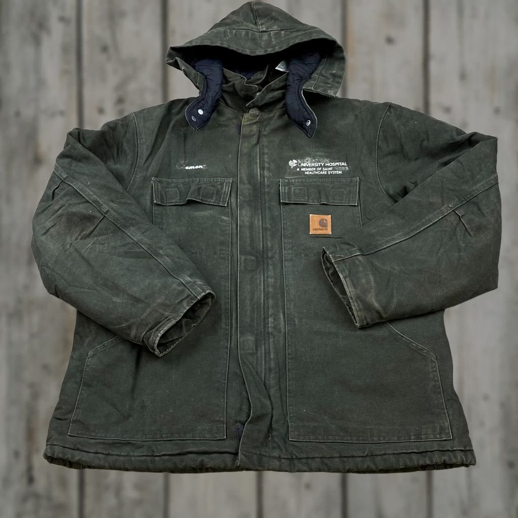 Carhartt Carhartt Jacket, J102 MOS, Moss Green, Mesh Lined Santa