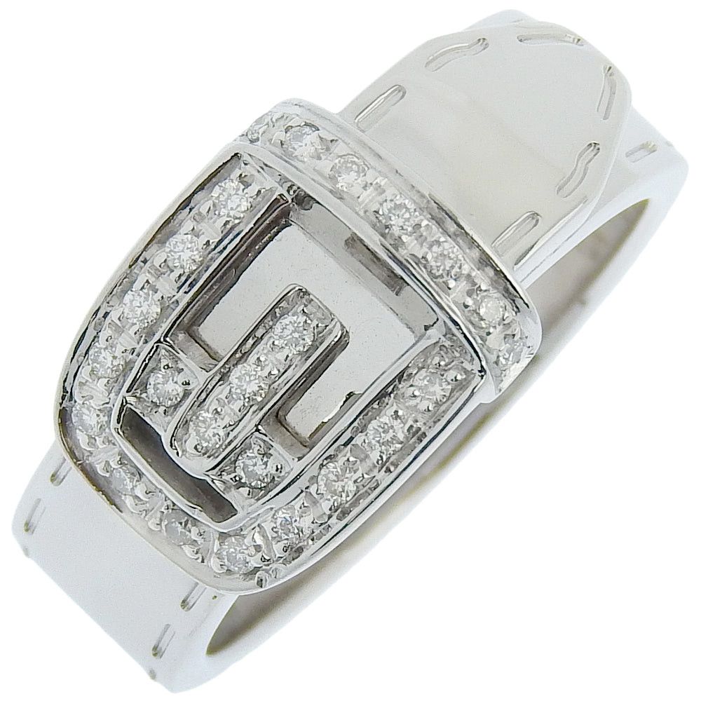 image of Gucci Belt Ring Ring in Silver, Women's