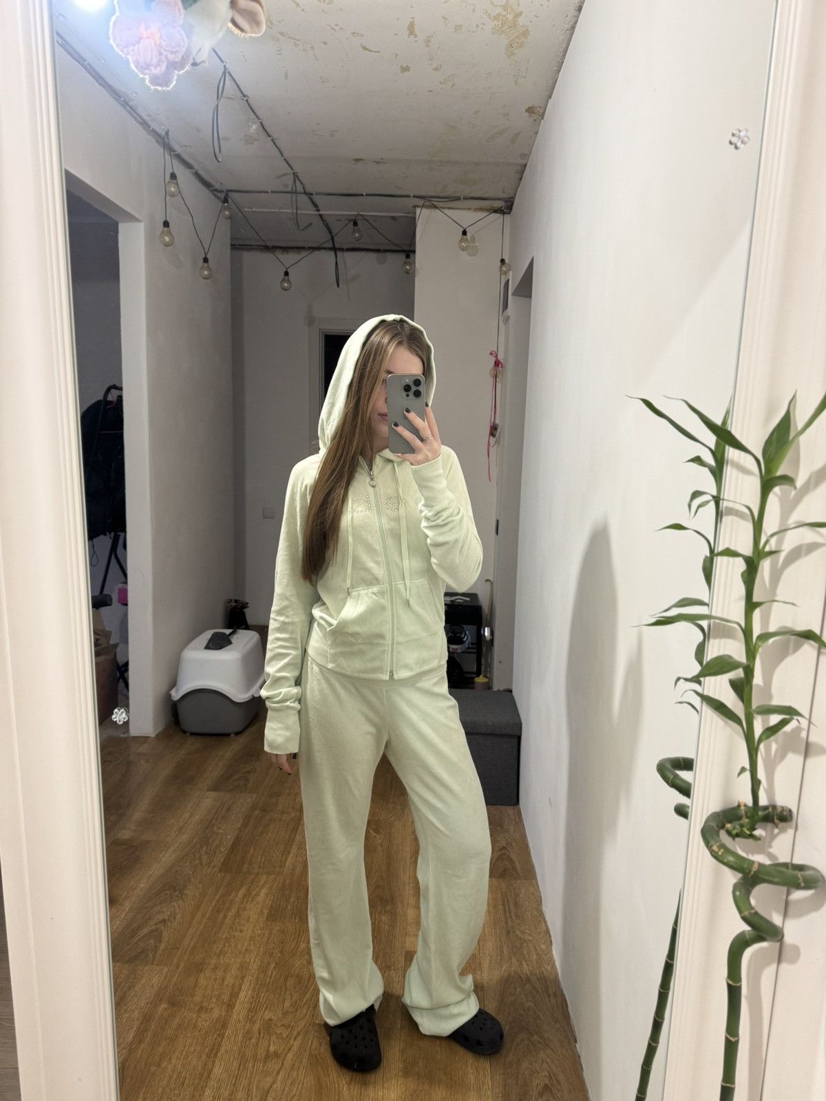 Bebe VINTAGE BEBE VELOUR 2000s TRACKSUIT SUIT Size M / US 6-8 / IT 42-44 - 2 Thumbnail