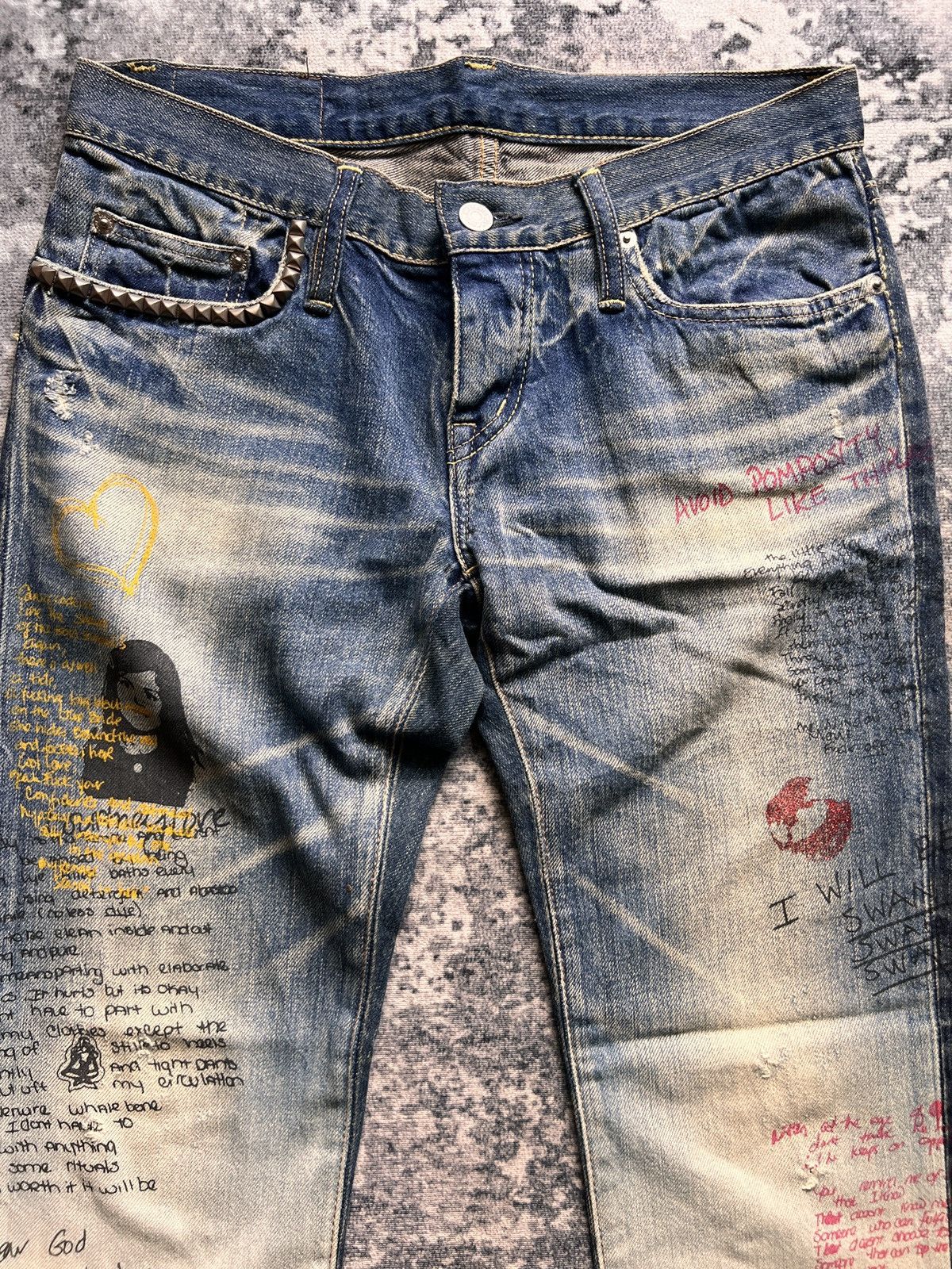 Hysteric Glamour Hysteric Glamour Courtney Love Denim Size US 31 - 3 Thumbnail
