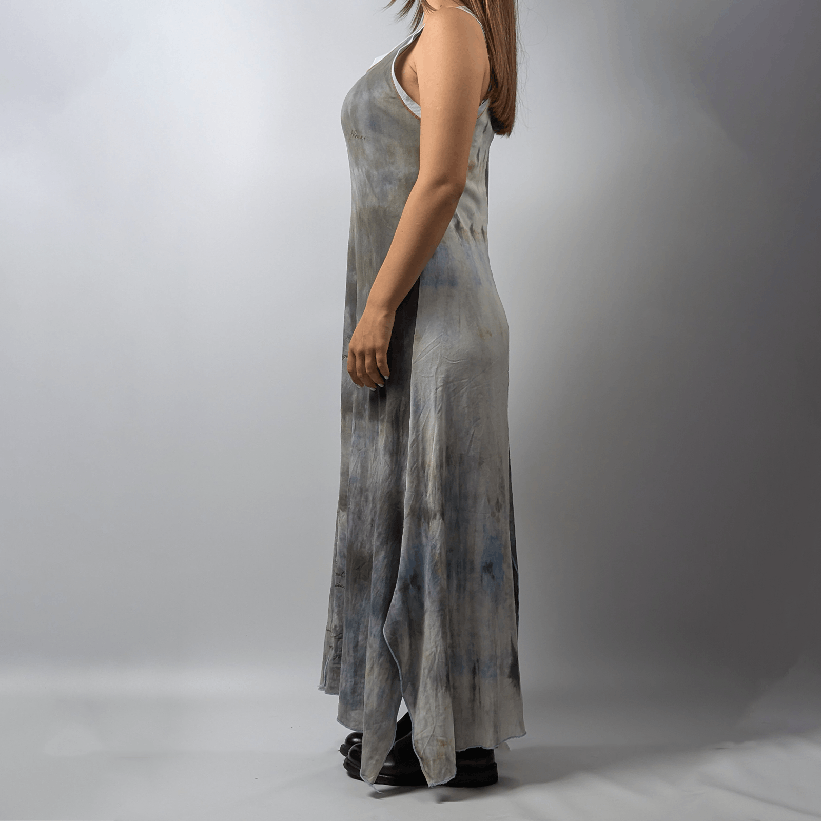 Cop Copine Cop Copine Vintage Y2K 2000s Dyed Asymmetric Mesh Long Dress Size M / US 6-8 / IT 42-44 - 5 Thumbnail