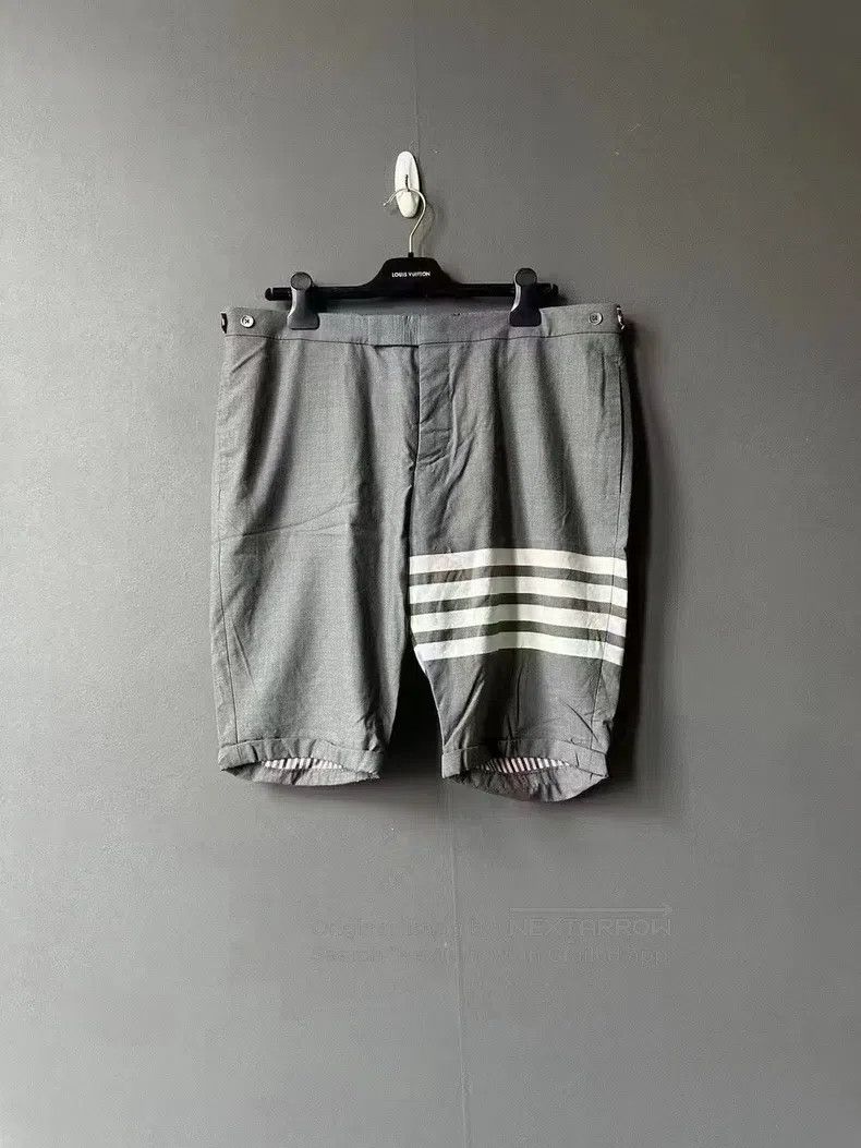 Thom Browne size 4 Medium Gray Wool Blazer Shorts