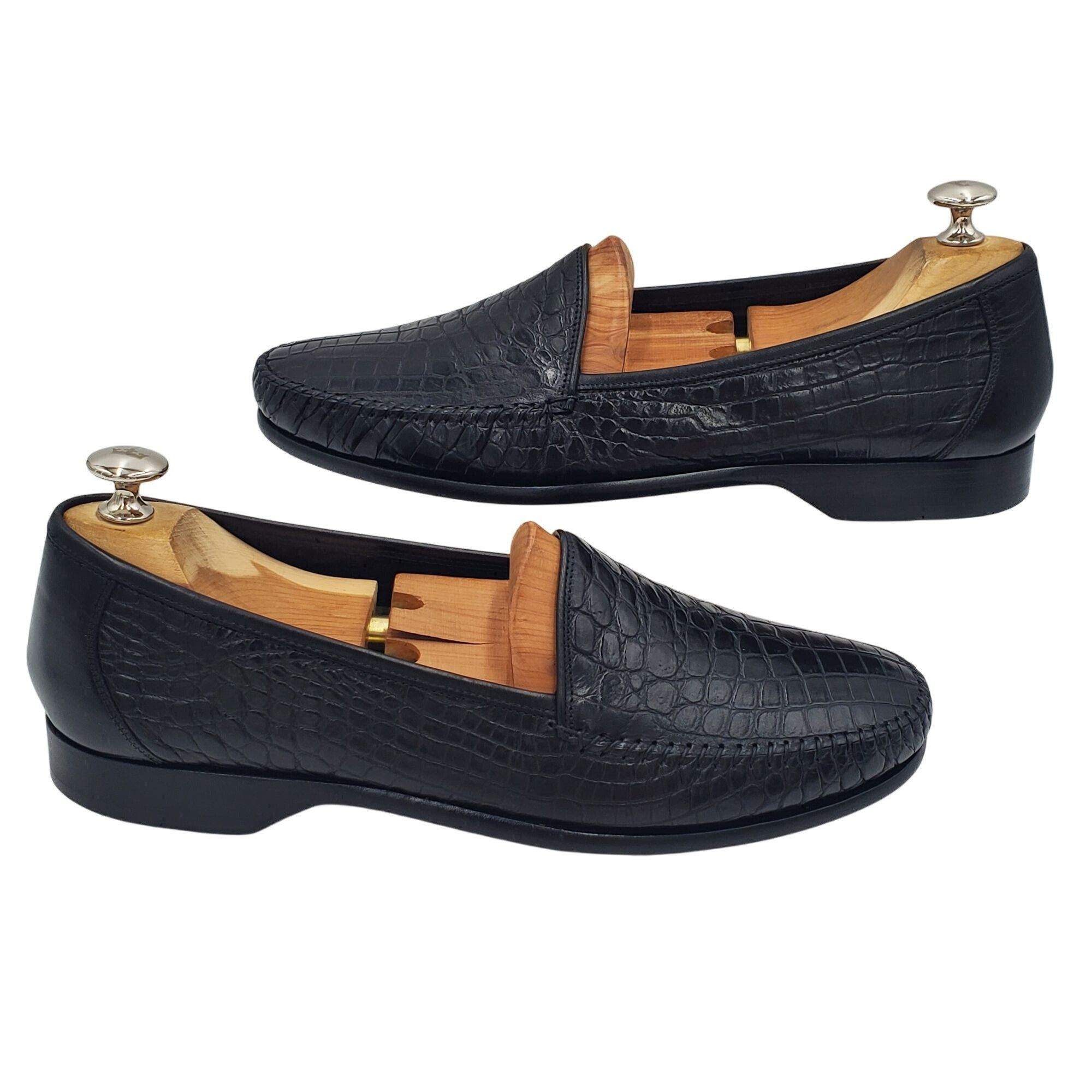 Cole Haan Italy Bragano Cole Haan Men's size 9 Black alligator crocodi Size US 9 / EU 42 - 12 Thumbnail