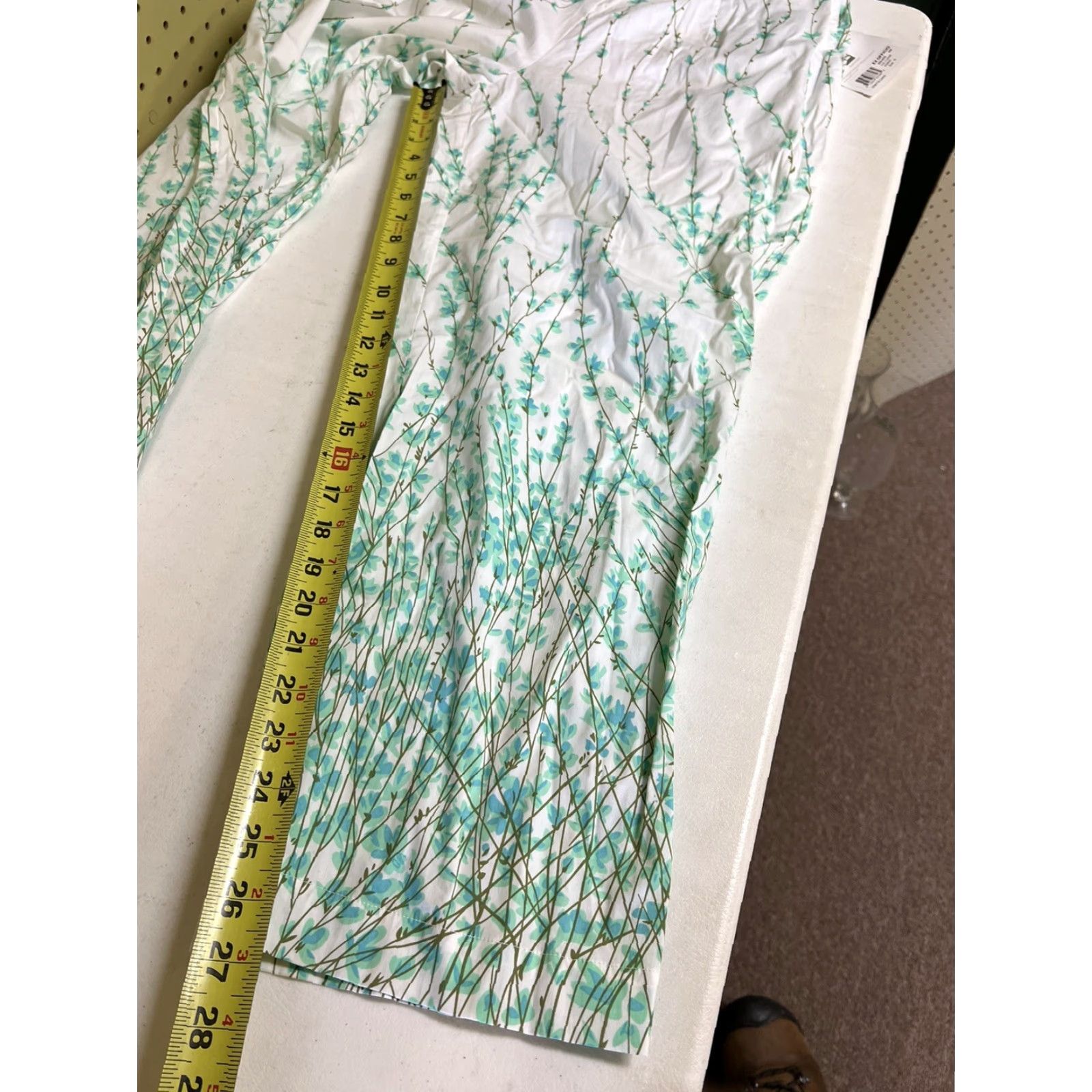 ExOfficio ExOfficio Vignette Capri Pants Womens Travel White Floral Cotton Blend 16 Regular Size 16 Women Size 38" / US 16 / IT 52 - 7 Thumbnail