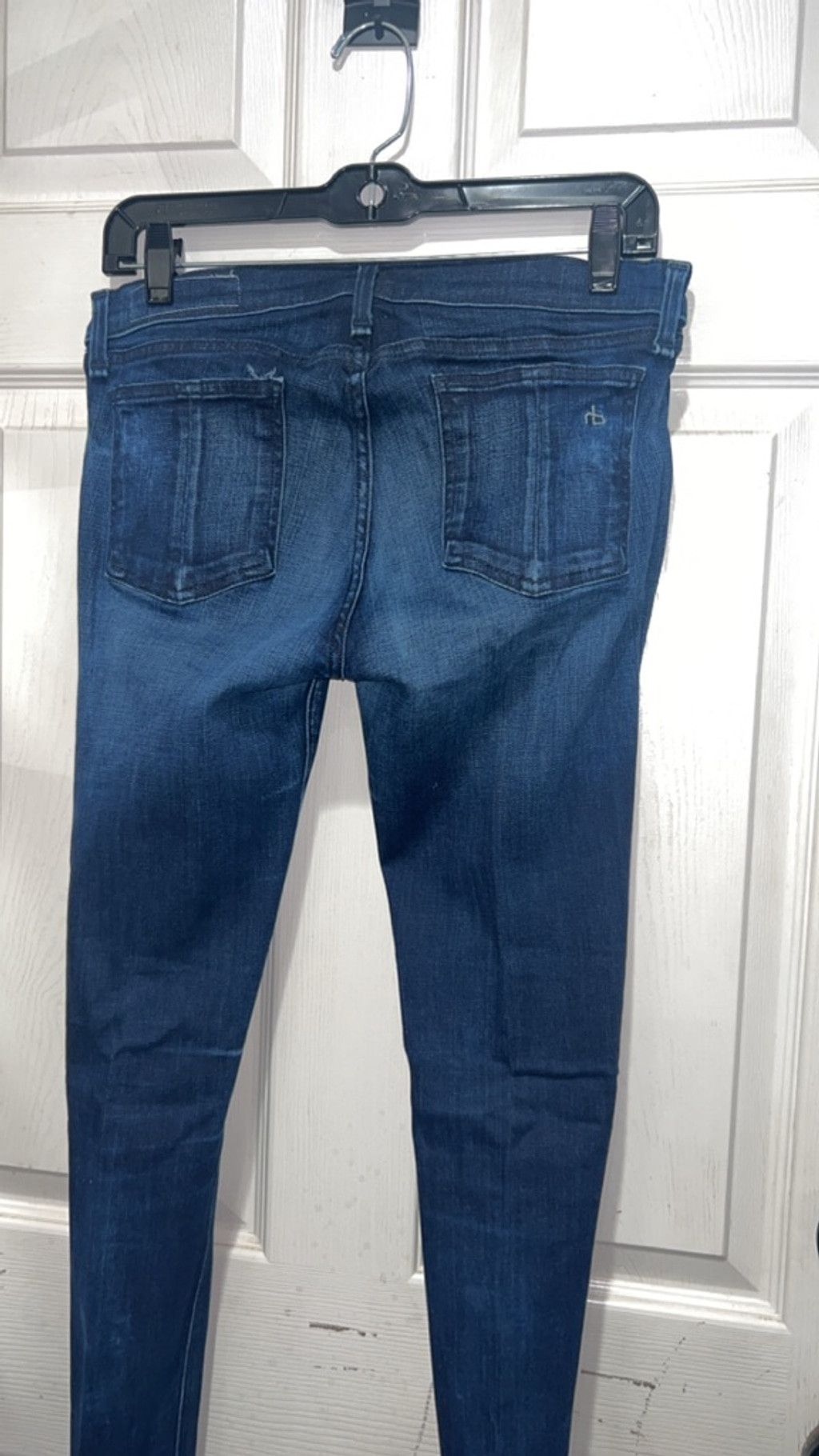 Rag & Bone Women's Rag & Bone Blue Skinny Jeans with Zippers Size 30 Size 30" / US 8 / IT 44 - 3 Thumbnail