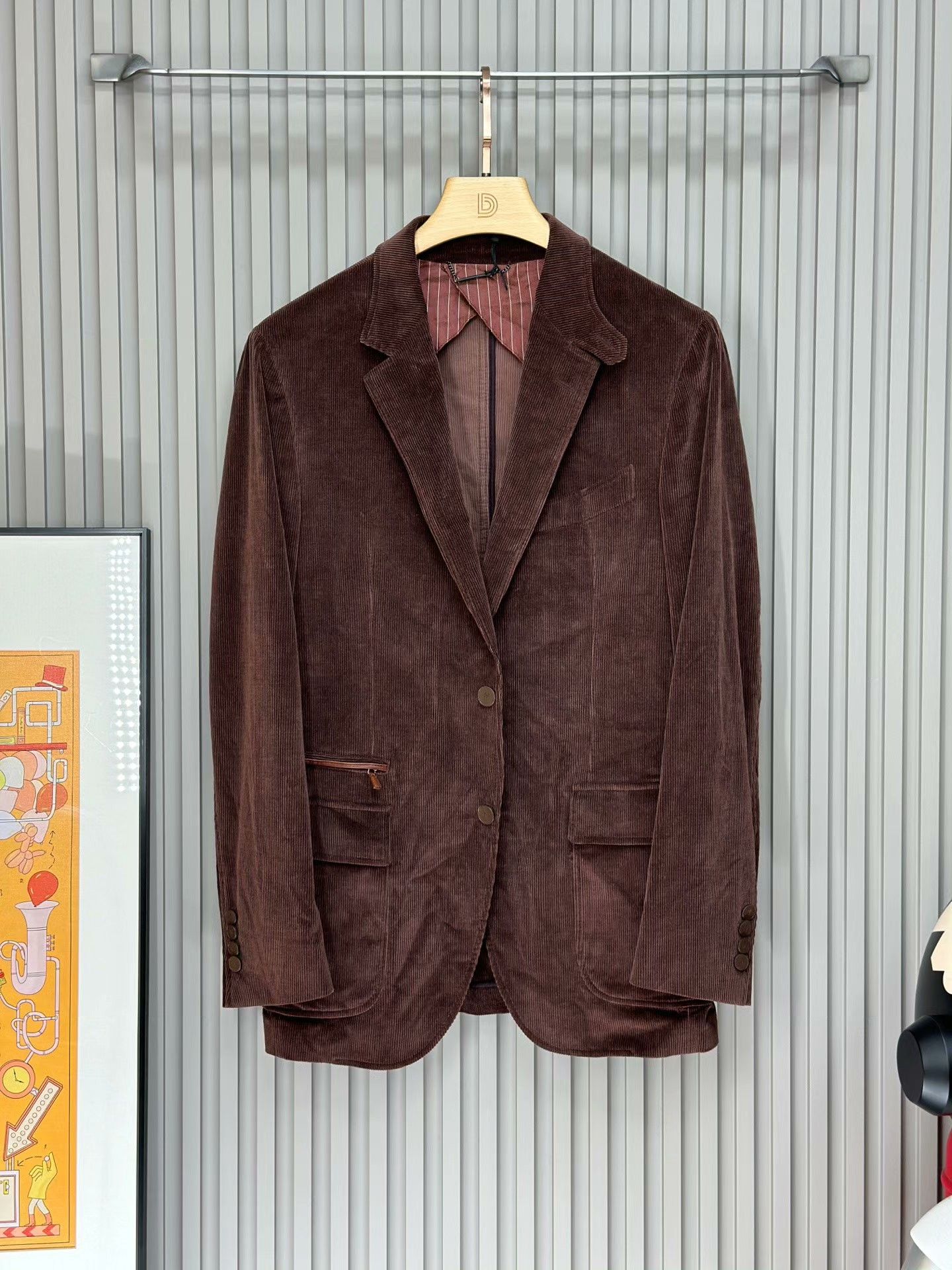 Ermenegildo Zegna Ermenegildo Zegna Corduroy Casual Blazer Size US M / EU 48-50 / 2 - 1 Thumbnail