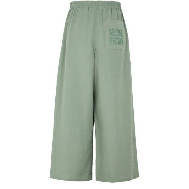Loewe LOEWE Cropped Green Viscose Linen Pants New & Authentic (Men Size US 34 / EU 50 - 2 Thumbnail