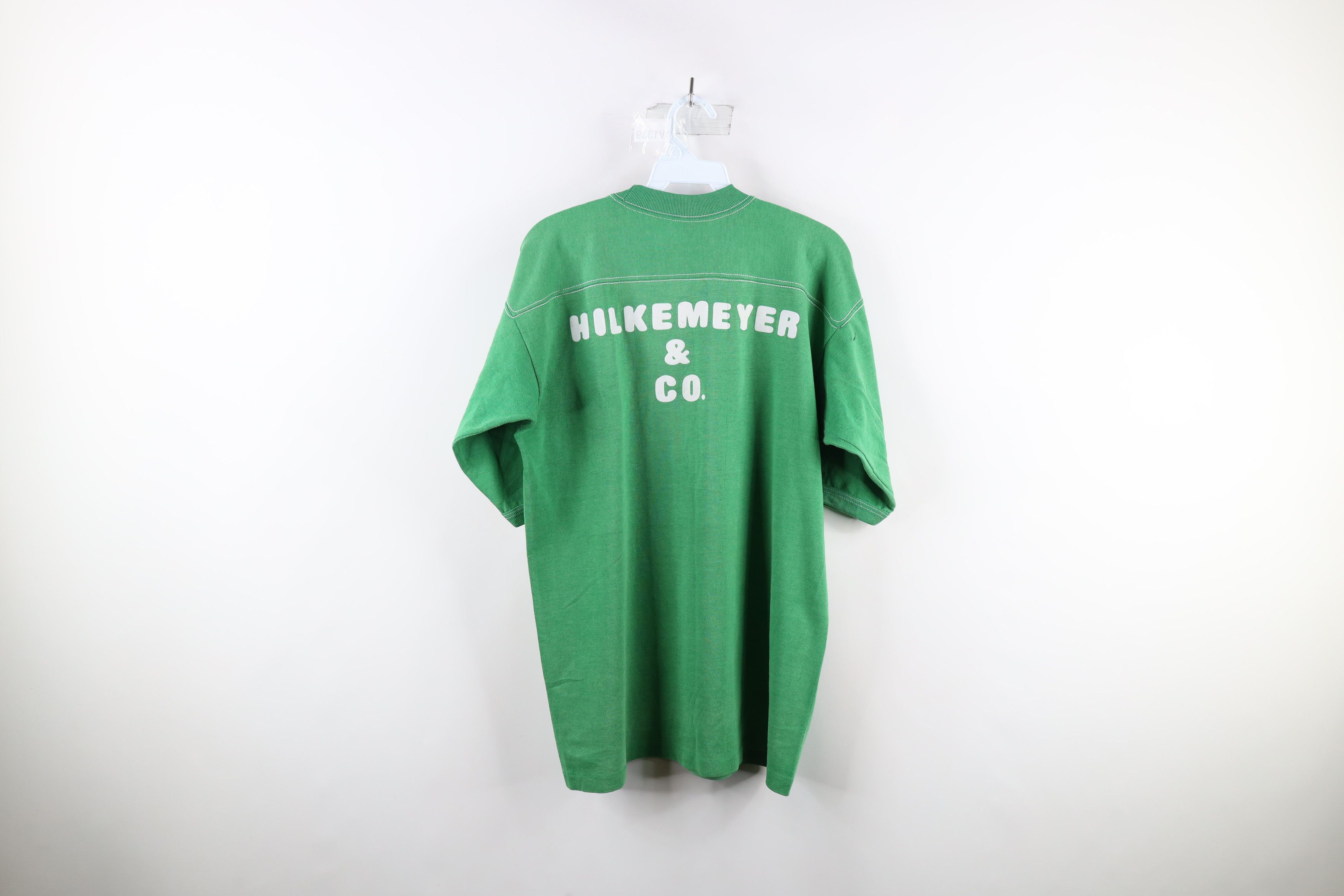 Vintage Vintage 70s Streetwear Short Sleeve Ringer T-Shirt Green USA Size US L / EU 52-54 / 3 - 9 Thumbnail