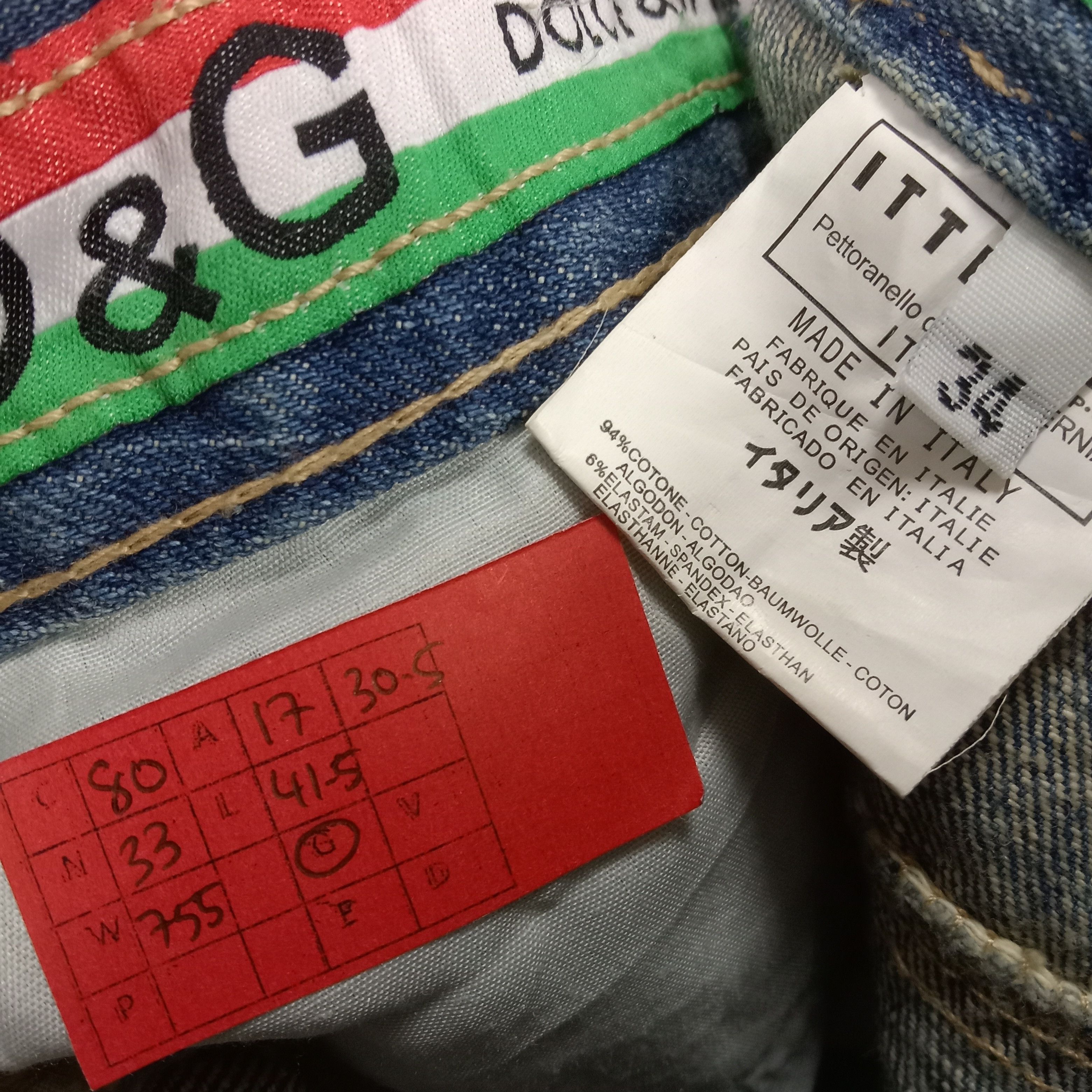 Dolce & Gabbana × Vintage Dolce & Gabbana Fashion Style Streetwear Distressed Jeans Size US 33 - 13 Thumbnail