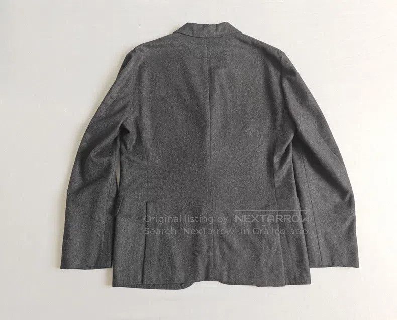Hermes Hermes Men's Cashmere Blazer Jacket, Grey-Black, 97% Cashm Size 52R - 7 Thumbnail