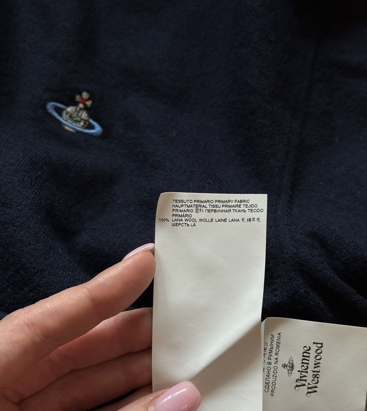 Vivienne Westwood Vivienne Westwood 100% boiled wool knit logo sweater Size XXL / US 16-18 / IT 52-54 - 7 Thumbnail