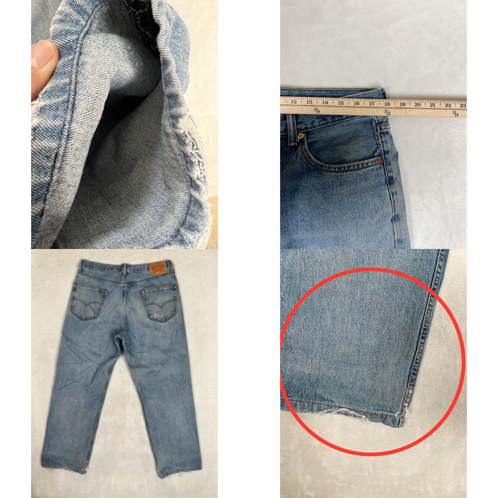 Levi's VINTAGE Levi’s 550 Jeans Jeans 550 Distressed Medium Wash 36x29 Levi’s 550 5-Pocket Men Regular 90s Grunge USA Retro Jeans Size US 36 / EU 52 - 8 Thumbnail