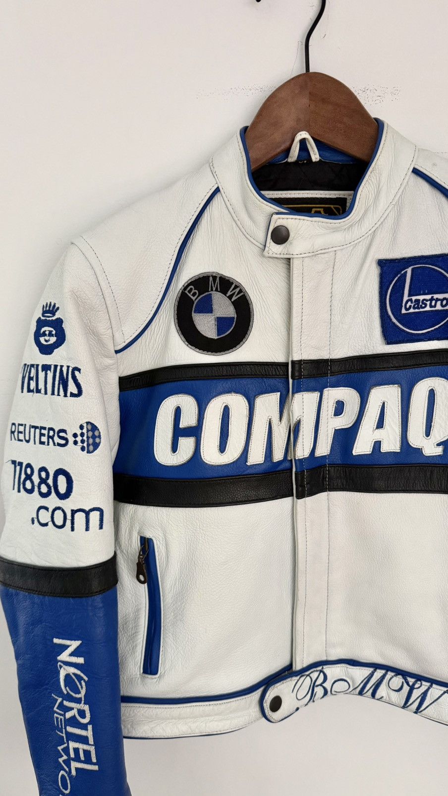 BMW Vintage BMW x Compaq Racing Leather Jacket Size US M / EU 48-50 / 2 - 6 Thumbnail