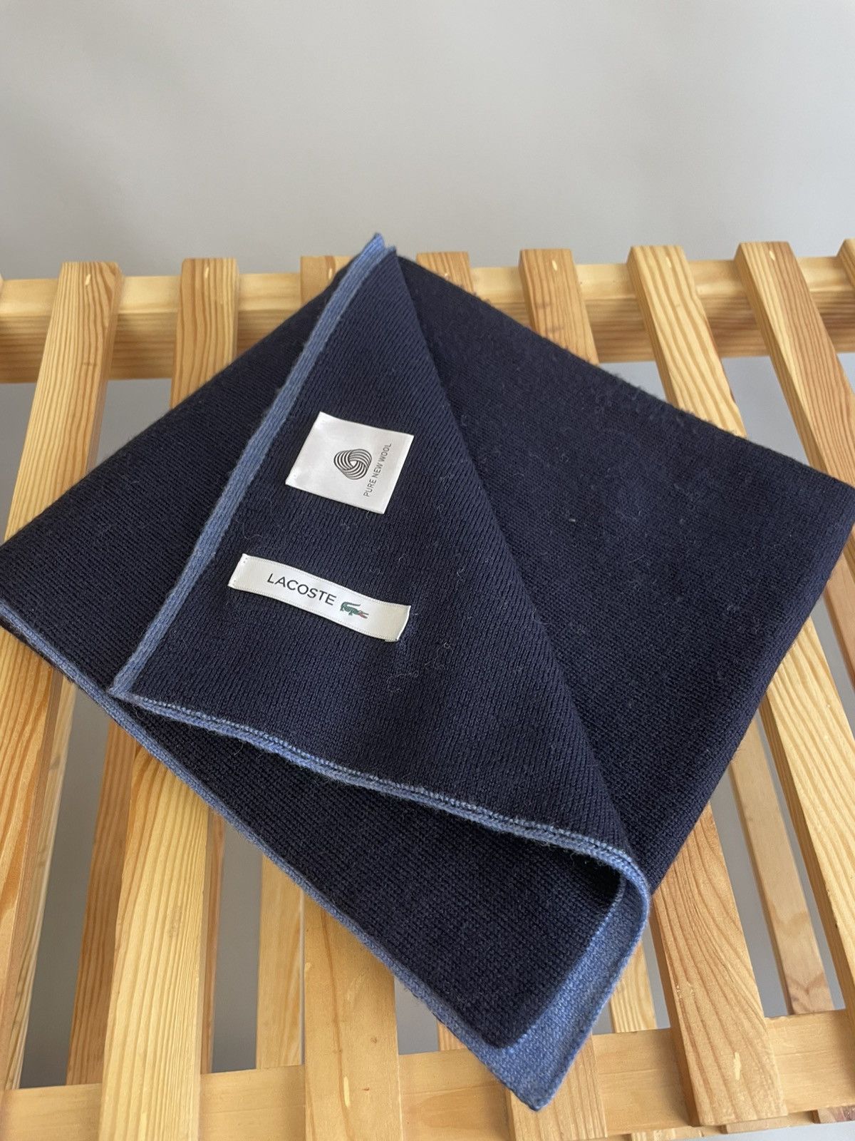 Lacoste Lacoste wool scarf Size ONE SIZE - 4 Thumbnail