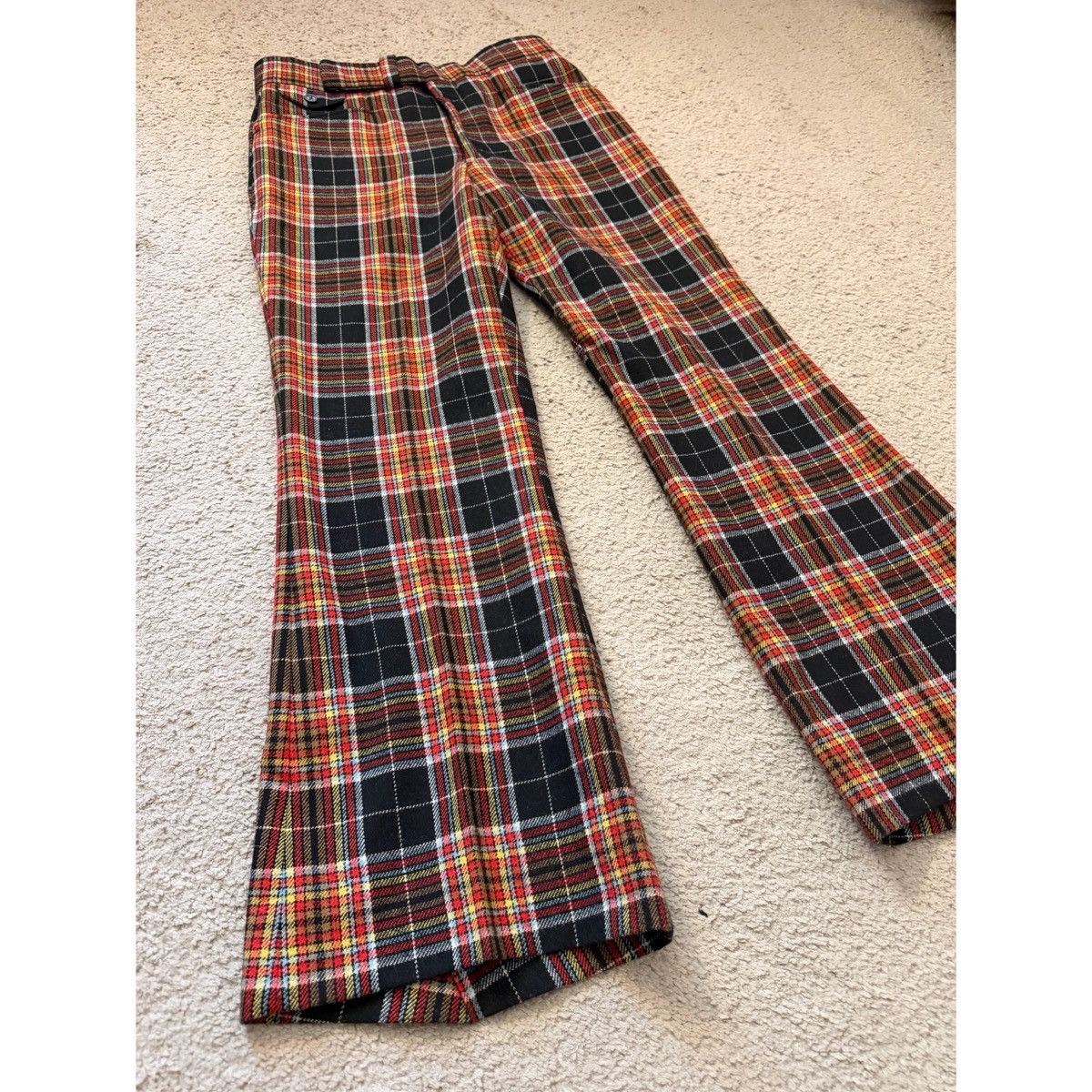 Vintage VINTAGE PLAID FLARE PANTS Size US 32 / EU 48 - 13 Thumbnail