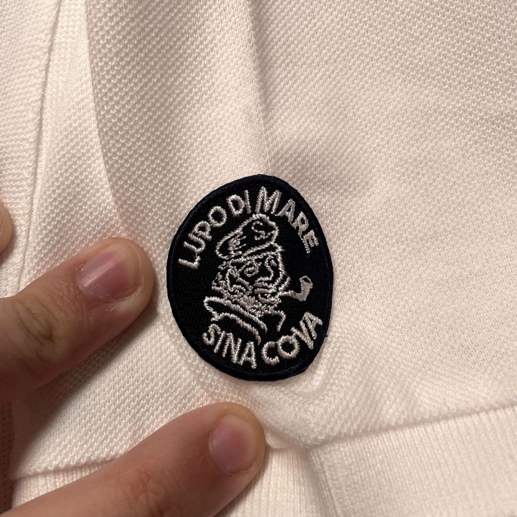 Vintage VINTAGE Lupo Di Mare Sina Cova Polo Shirt Mens XL White Simbolo Marino Nautical Graphic Size US XL / EU 56 / 4 - 5 Thumbnail
