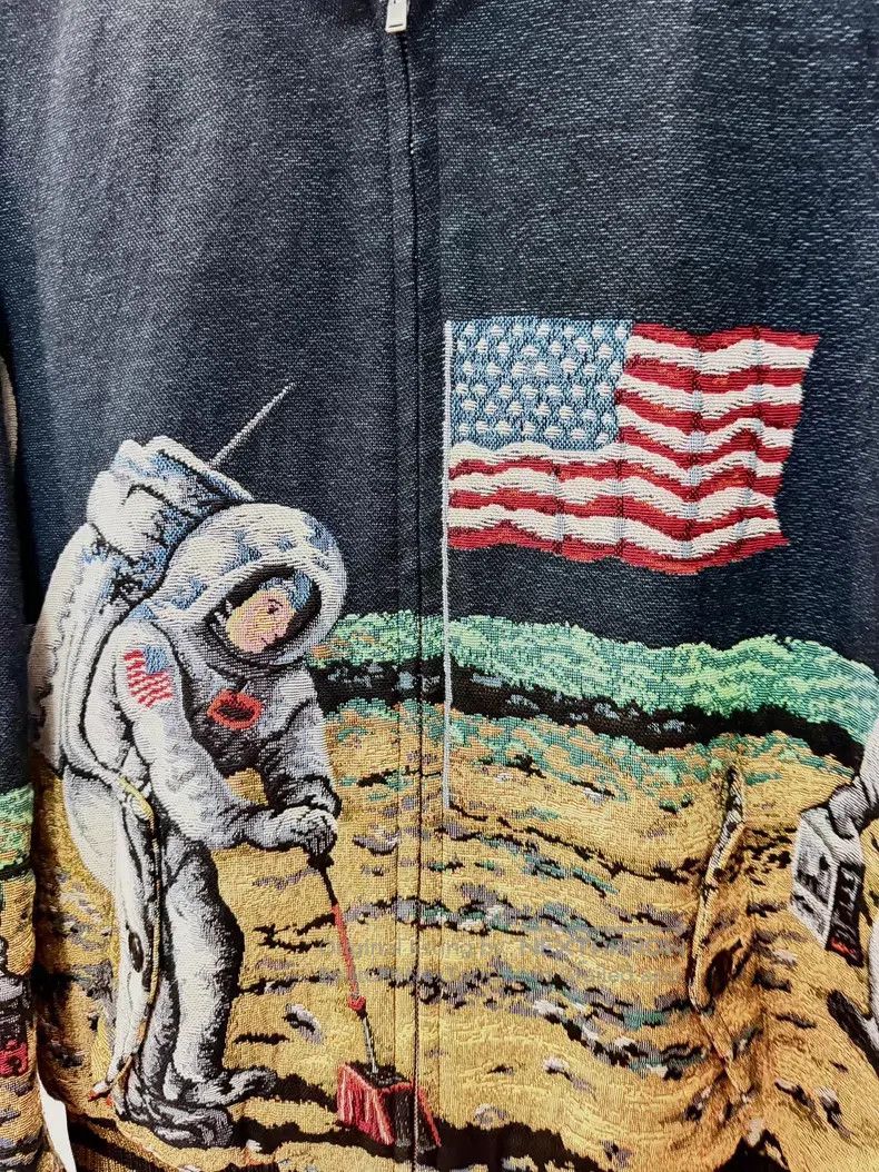 Saint Laurent Paris Saint Laurent Paris Astronaut Moon Landing Jacket i Size US M / EU 48-50 / 2 - 2 Thumbnail