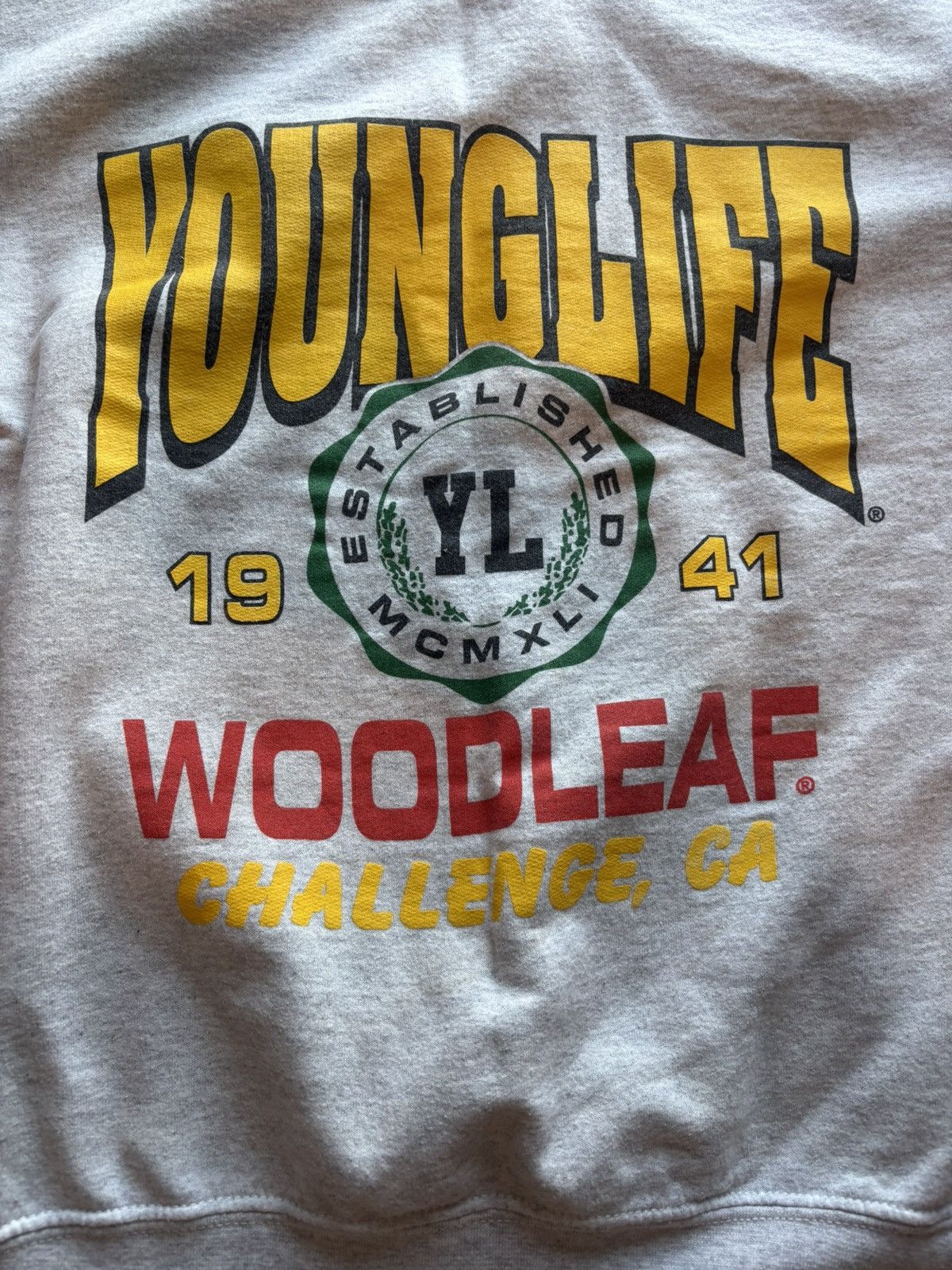 Designer × Vintage Vintage grey graphic Younglife crewneck Woodleaf California Size US S / EU 44-46 / 1 - 3 Thumbnail