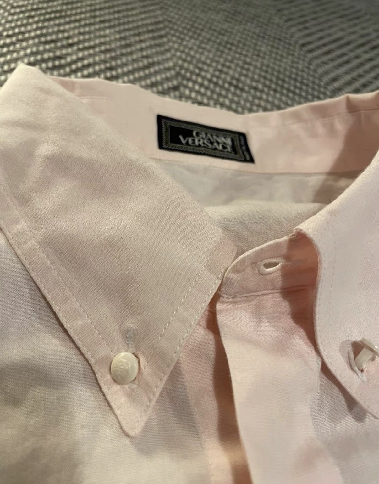 Versace Versace Light Pink Long Sleeve Shirt K24 Size US L / EU 52-54 / 3 - 3 Thumbnail