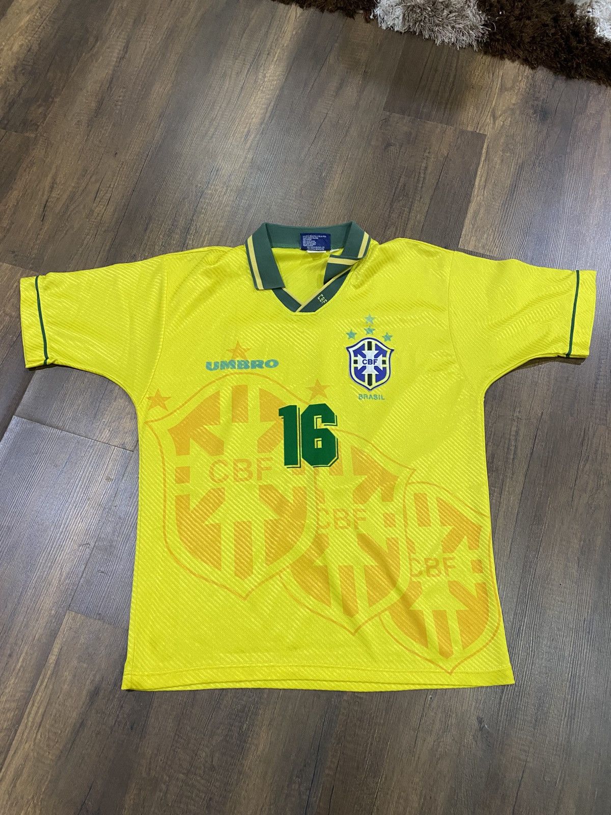 Vintage Umbro National Brazil 90’s Football Jersey