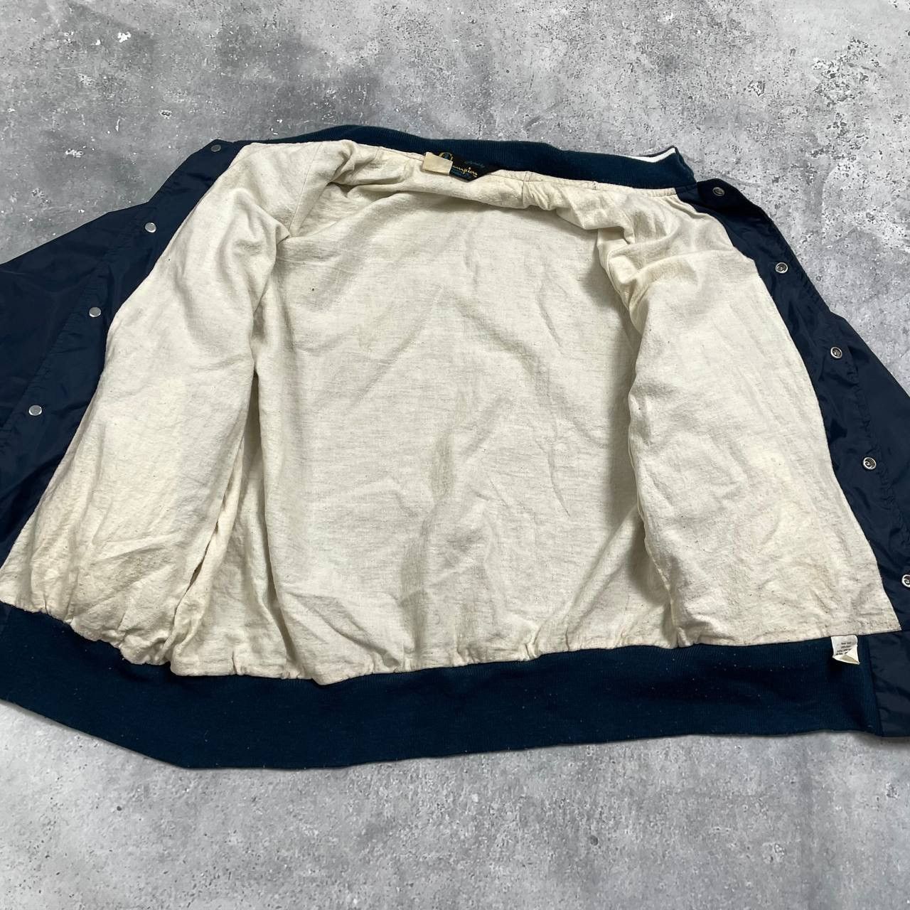 Champion Vintage 60s 70s Champion Running Man Bomber Jacket USA Blue Size US S / EU 44-46 / 1 - 5 Thumbnail