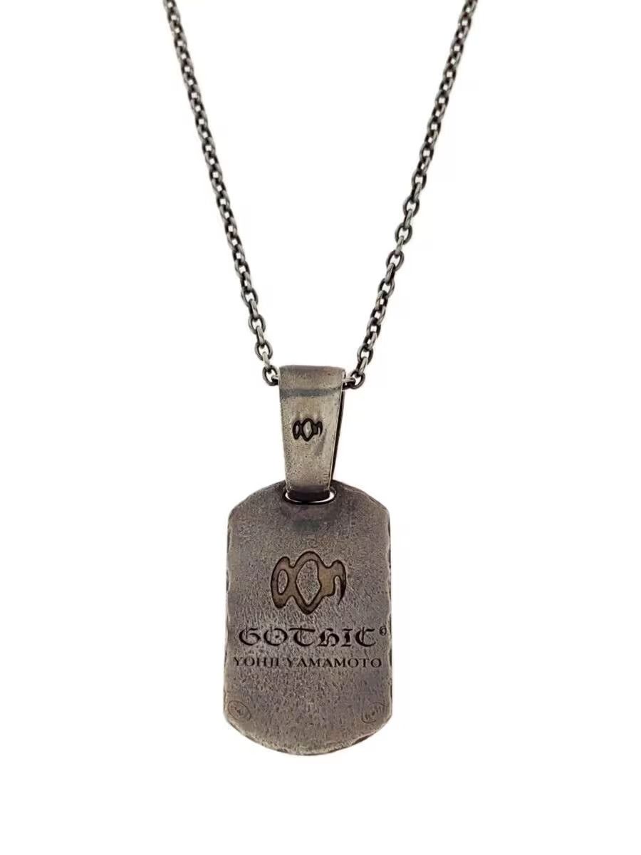 アクセサリー GOTHIC Yohji Yamamoto DOG TAG PENDANT Yohji Yamamoto - Silver Gothic Dog Tag Chain Necklace – eluXive