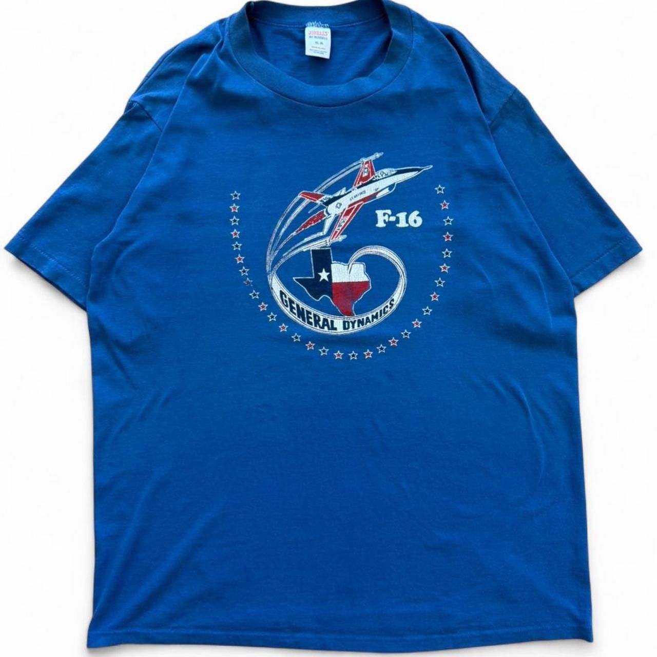 Jerzees Vintage USAF F-16 General Dynamics Texas Shirt Size US L / EU 52-54 / 3 - 1 Thumbnail