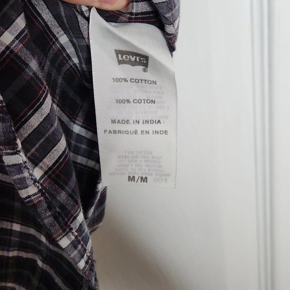Levi's Levi's Short Sleeves Shirt Blue/Red Plaid Medium Size US M / EU 48-50 / 2 - 4 Thumbnail