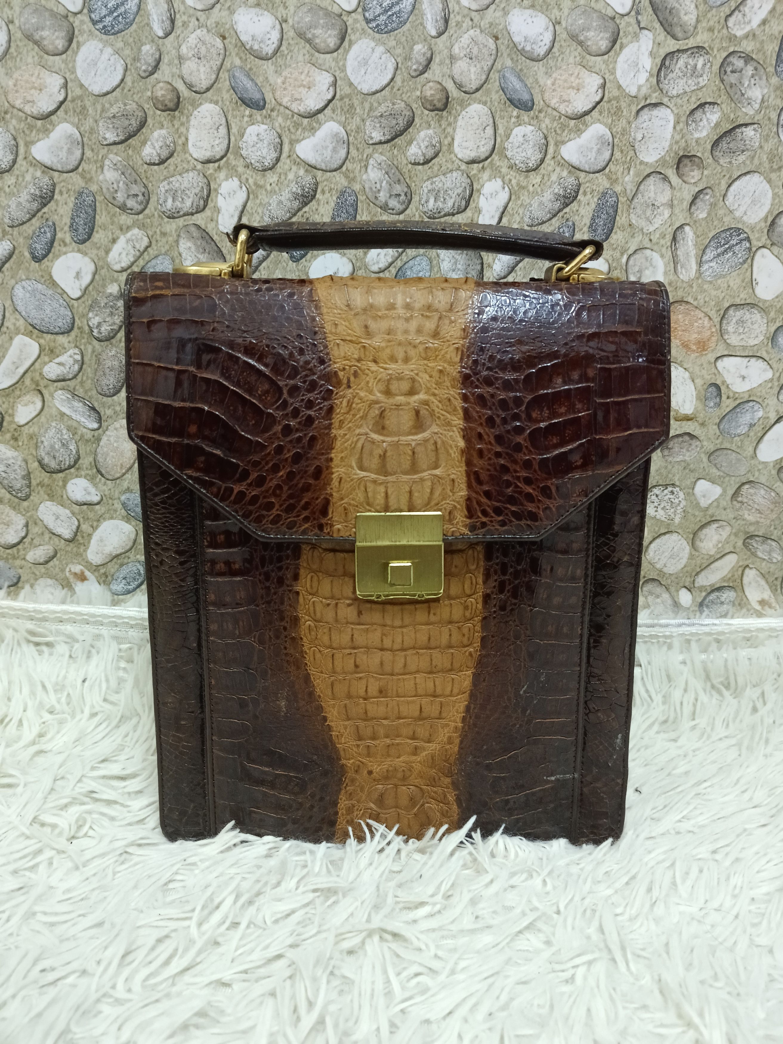Leather GENUINE LEATHER CROC0DILE🐊SKIN Size ONE SIZE - 3 Thumbnail
