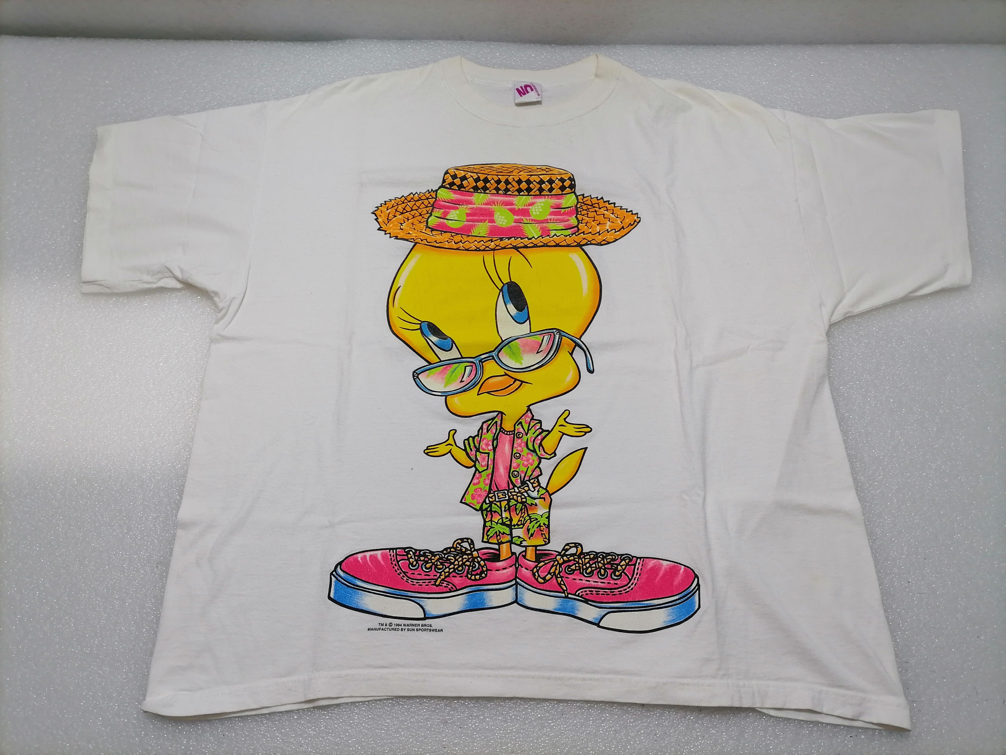 Warner Bros Vintage Tee Tweety Bird , Looney Tunes 4X Size 4XL / US 24-26 - 2 Thumbnail